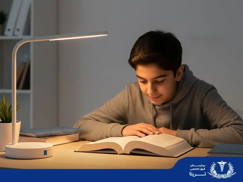 اهمیت نور مناسب برای مطالعه
